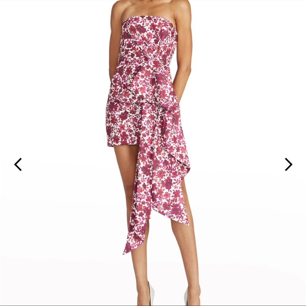 AMUR Womens Leith strapless dress - barberry